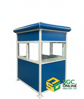 cabin bảo vệ mái bo tròn màu xanh dương
