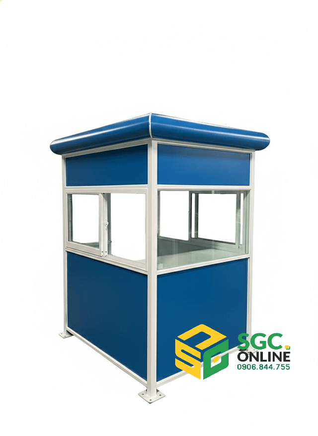cabin bảo vệ mái bo tròn màu xanh dương