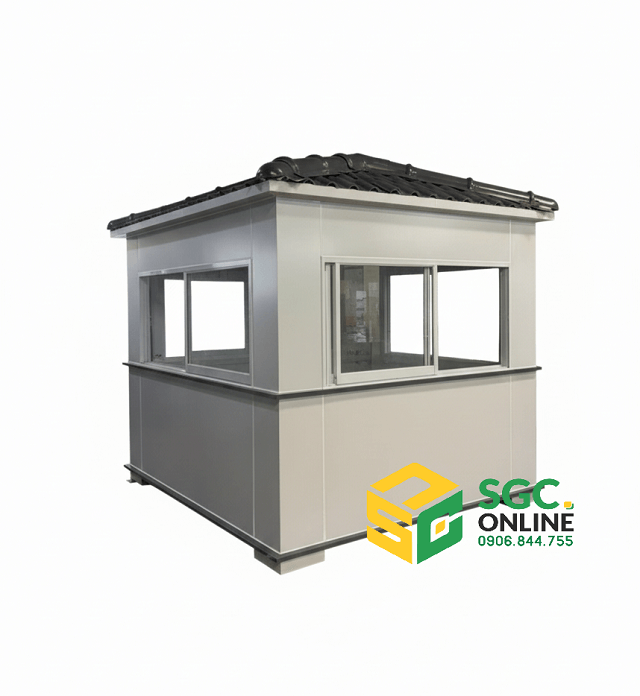 Nhà Bảo Vệ Mái Ngói SG331 3 Nhà Bảo Vệ Mái Ngói SG331