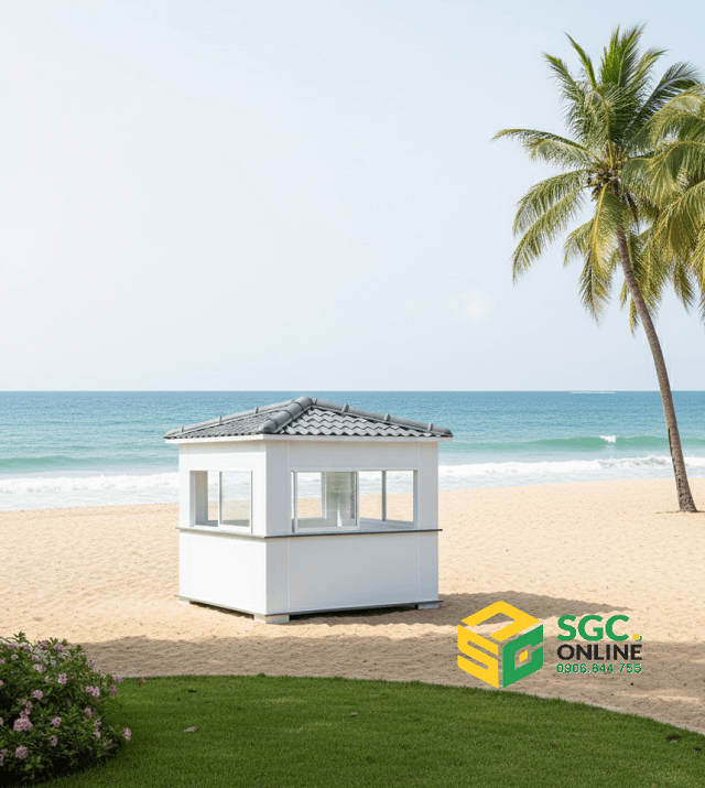 Nhà Bảo Vệ Mái Ngói SG331 2 Nhà Bảo Vệ Mái Ngói SG331